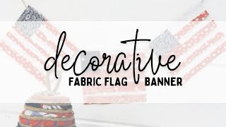 Decorative fabric flag banner DIY