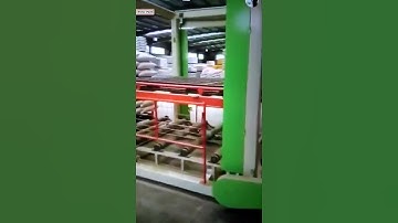 Automatic XYZ type big bag palletizing stacking machine testing video