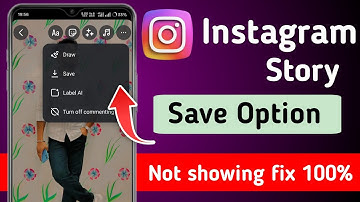 fix instagram story save option not showing problem 2025 | save option not showing Instagram story