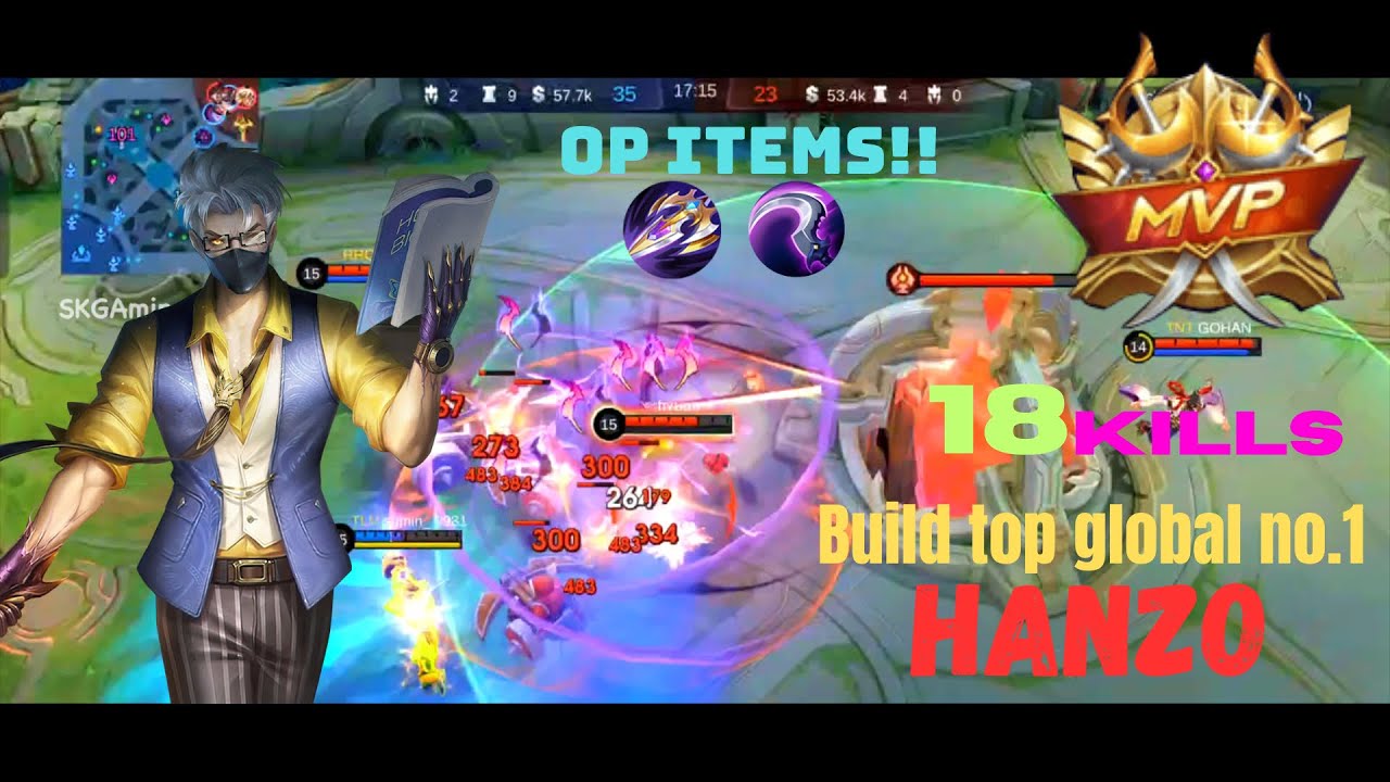 HANZO BEST BRUTAL DAMAGE BUILD 2024 MUST TRY THIS BUILD!! BUILD TOP
