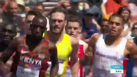 Oliver Hoare beats Timothy Cheruiyot Men 1500m fin...