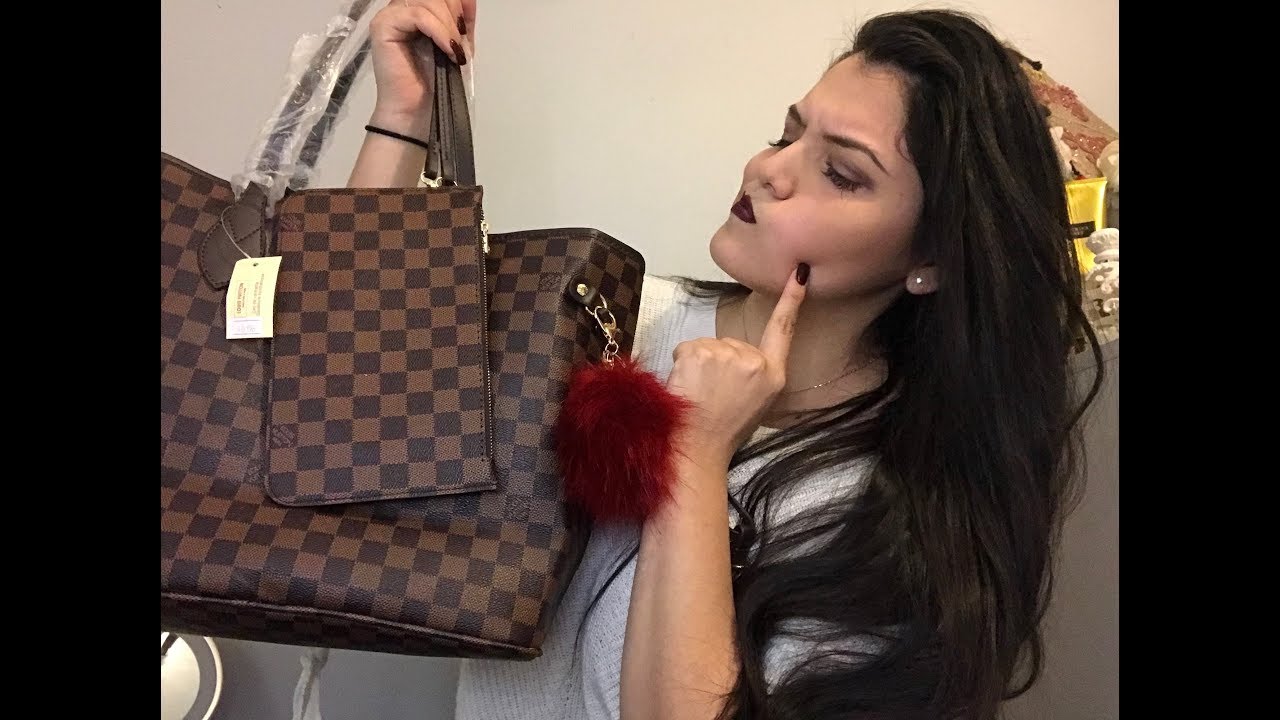 LOUIS VUITTON NEVERFULL DAMIER EBENE REPLICA MM FROM IOFFER