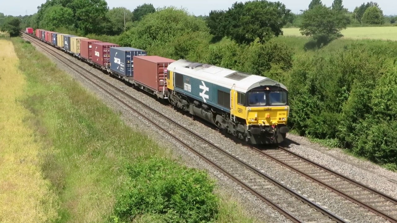 GBRf (British Rail Large Logo) 66789 - 4E34 Intermodal, Barrow on Trent 04/07/19.