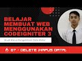 07 DELETE - Belajar Membuat Web Menggunakan CodeIgniter 3