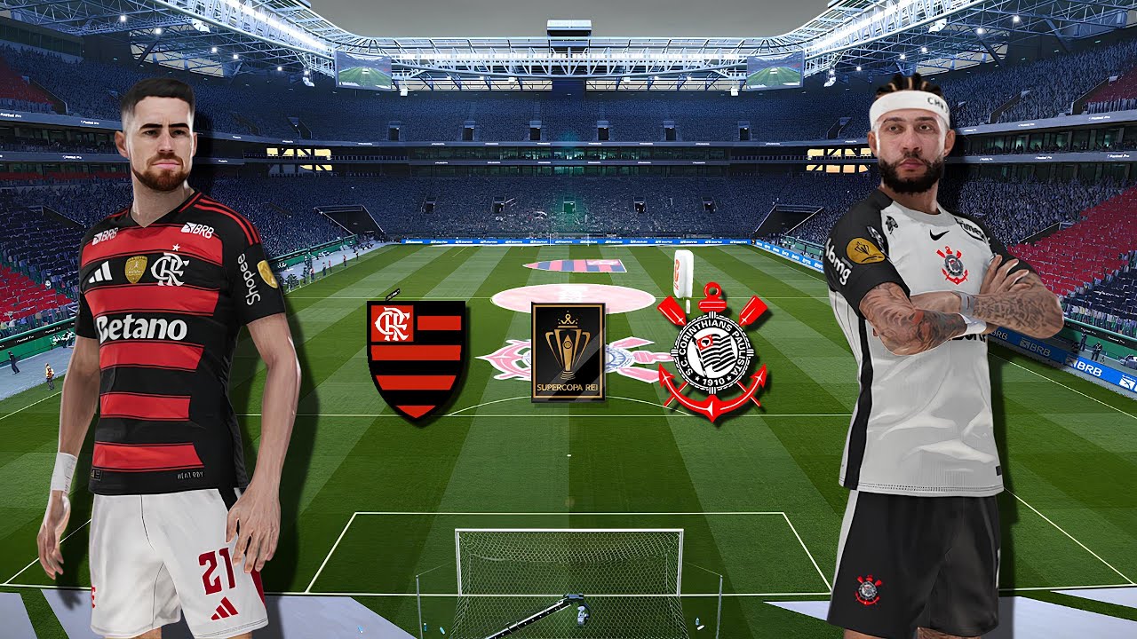 FLAMENGO X CORINTHIANS | SUPERCOPA REI 2026 | SIMULAÇÃO | PES 21 4K60FPS
