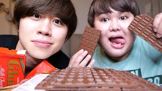 じんじんと板チョコアイス食べたら面白すぎた【モッパン】