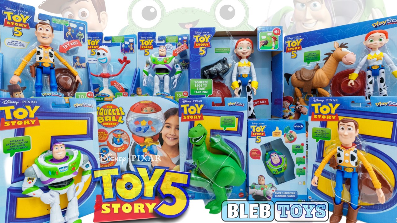 Disney Pixar Toy Story 5 toy collection Unboxing ASMR | Squeeze
