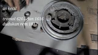 ukuran dan cara memasang laher/bearing roda depan vespa pork 2