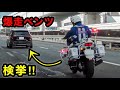 真後ろに白バイいるのに加速⁉️ ベンツが捕まる瞬間‼️　[取り締まり サイレン 覆面パトカー]