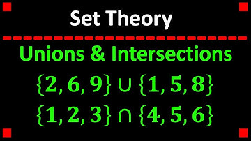 Introduction to Set Theory Including Unions & Intersections