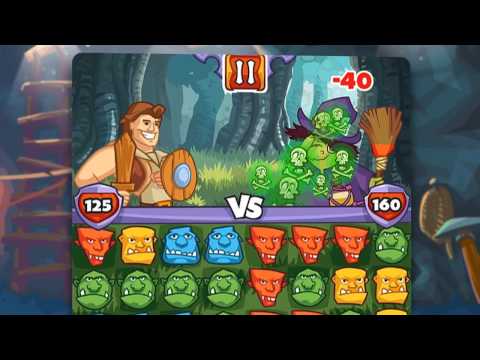 "I Need A Hero" Free Android match 3 game official trailer