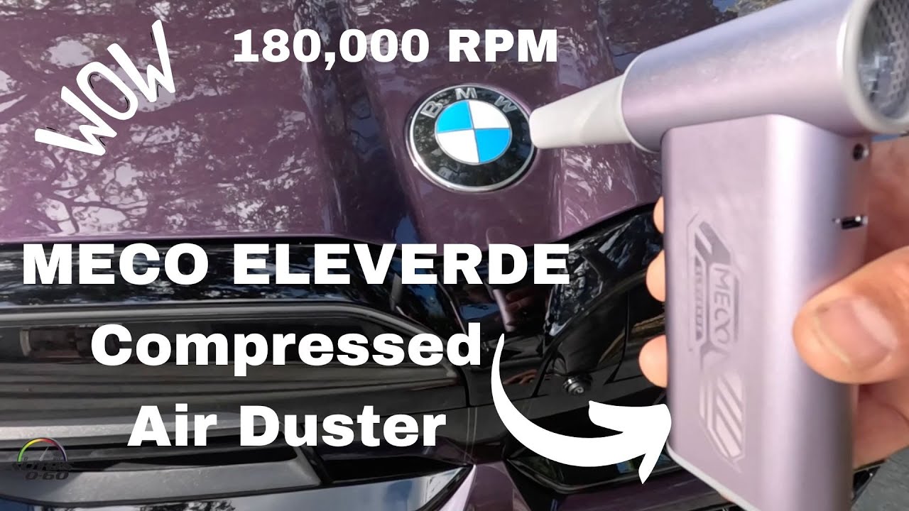 MECO ELEVERDE Soufflette Air Comprimé et Aspirateur 4 en 1, 90W-90000