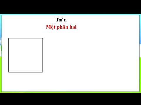 Toán lớp 2 - một phần hai