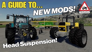 A GUIDE TO... NEW MODS! Head Suspension! Farming Simulator 19, PS4, Assistance!