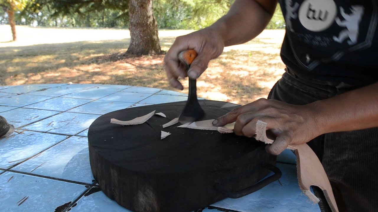 Test de coupe, couteau à parer le cuir YouTube