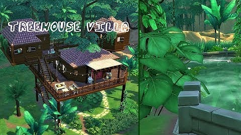 Jungle Treehouse Villa l The Sims 4 l Speed Build