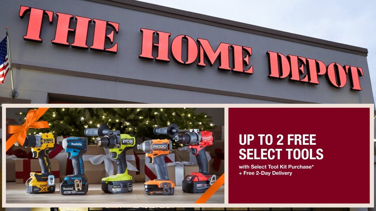 Home Depot Holiday Combo Kit Offers! (FREE POWER TOOLS!) YouTube