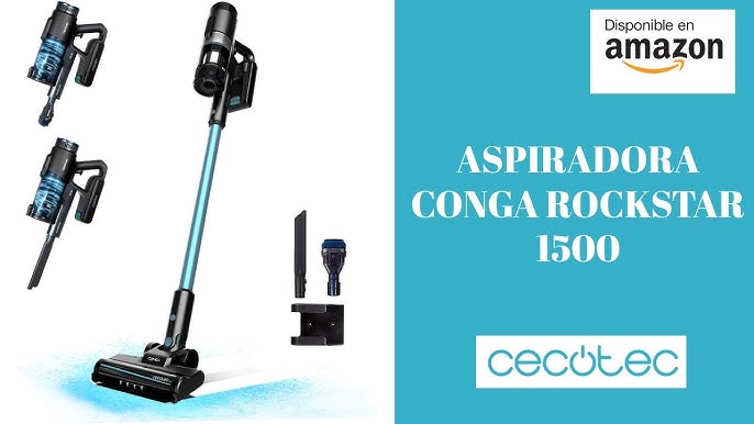 Aspirador vertical Conga Rockstar 1500 Ray Jalisco con Potencia 215 W ,12  kPa y 60min de autonomía. 