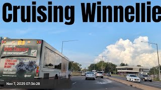 Dash Cam Cruising Winnellie To Darwin City, Australia- Morning Drive 07112025
