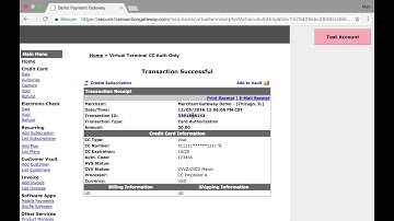 Payment Gateway - Authorize and Capture Transactions