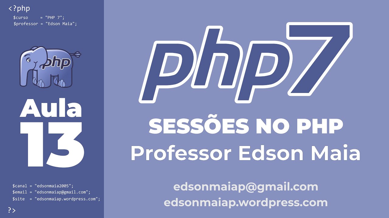 Curso de PHP 7 Aula 13 Sessões no PHP