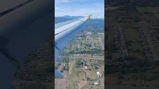 Landing at Juan Santamaría International Airport in Costa Rica