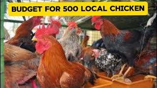 How Much Money Required To Start 500 Local Chicken Farm? Its Cheap And Affordable.