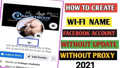 HOW TO MAKE INVALID FACEBOOK NAME ACCOUNT WI fI NAME KI FB ID KESE CREATE KARE WITHOUT VPN 2021