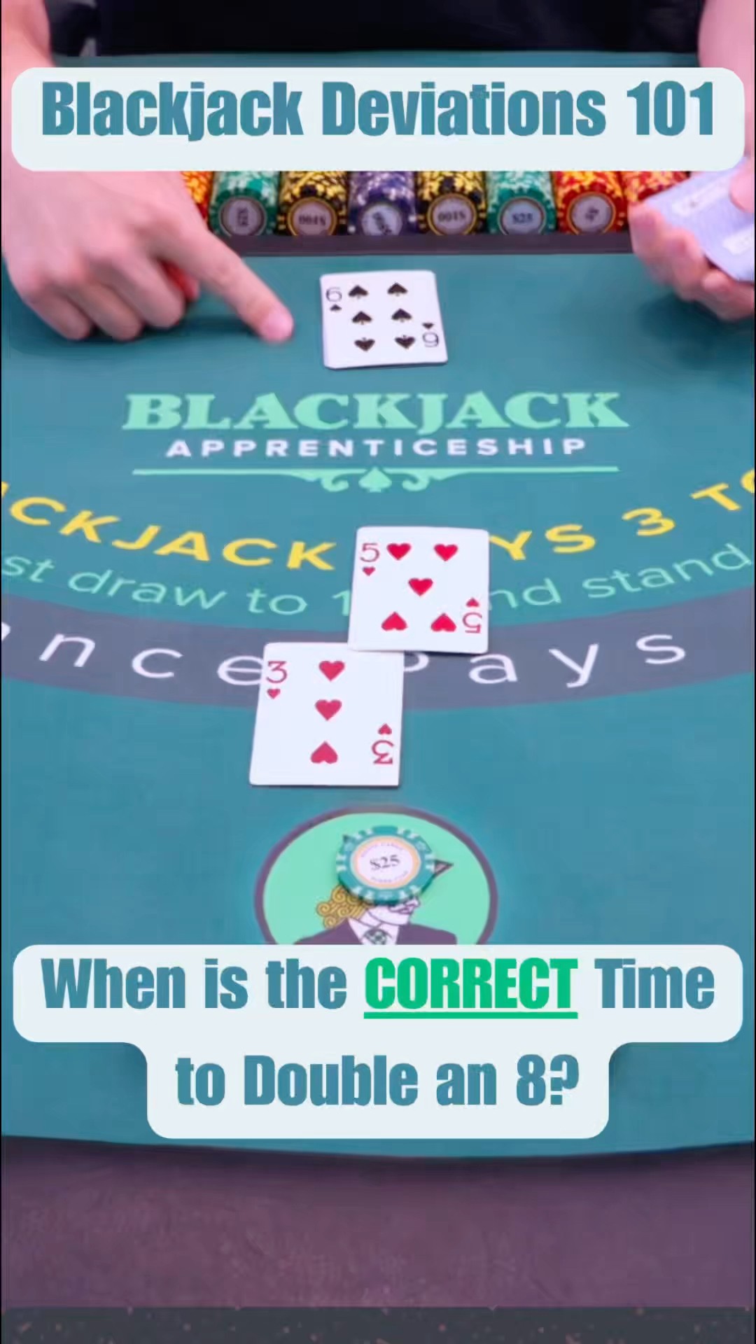 When to double an 8 in blackjack! - YouTube