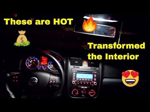 MK5 VW Jetta - How to Install LED Interior Lights (DOPE Transformation)