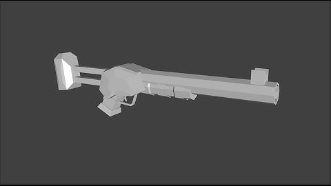 Blender 3D Speed modeling |  Heavy weapon