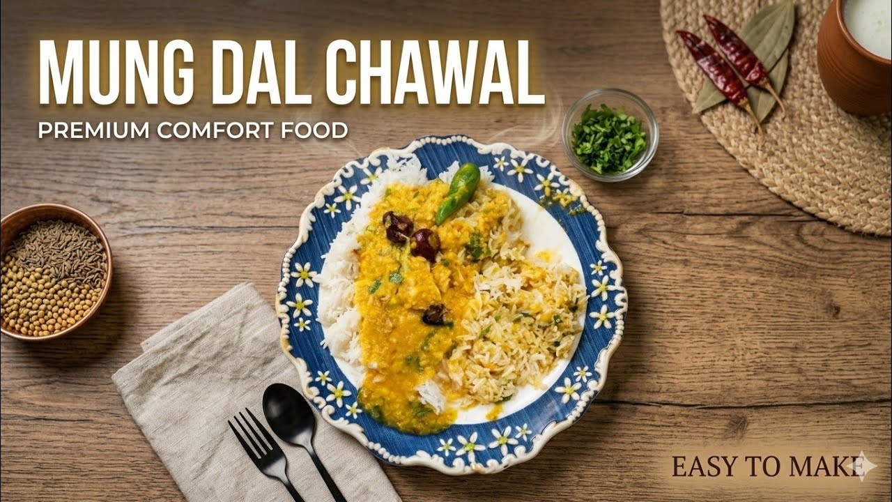 Mong masoor daal chawal 🤤..simple and tasty 
