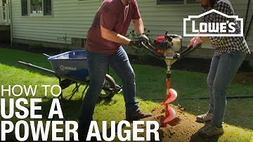 How to Use a Power Auger