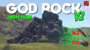 RUST - GOD ROCK Bunker Base V2 (High HQM) 160+ Rockets