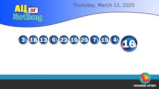 WI Lottery DailyLotto 03/12/2020