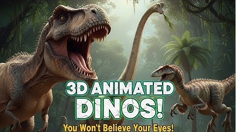Epic 3D Dinosaur Animation | Realistic CGI T-Rex & Raptors in Action