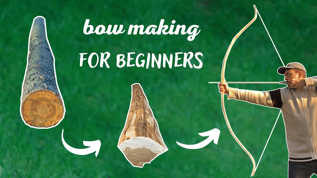 Primitive Bow and Arrow for Survival in 1 DAY from nature with a KNIFE