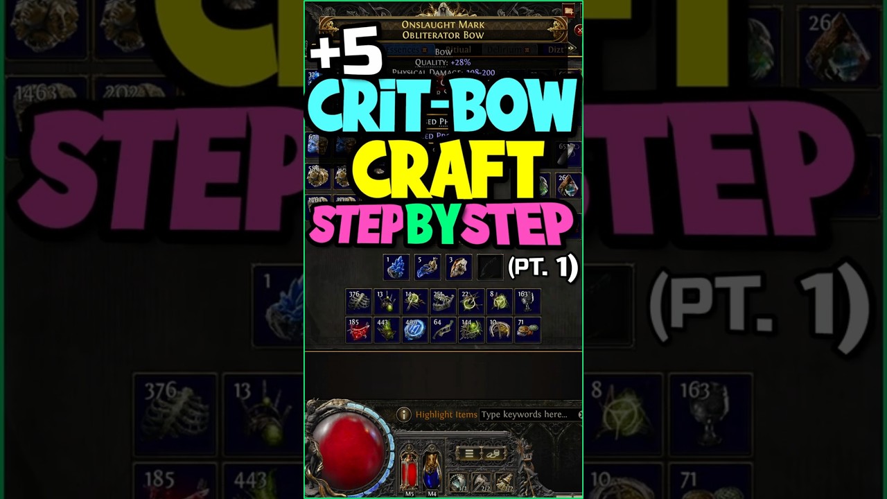 +5 Crit-Bow Craft Step by Step (Part 1) | PoE 2 