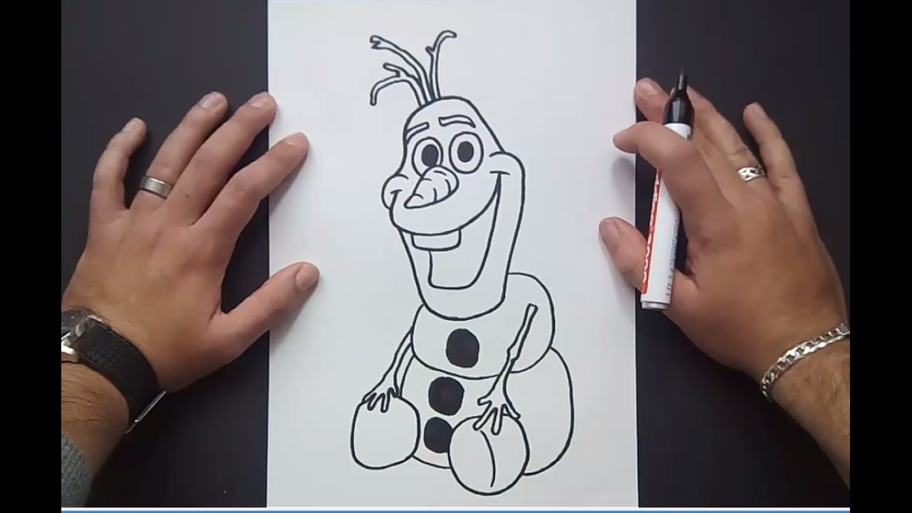 Cómo Dibujar a Olaf de Frozen?