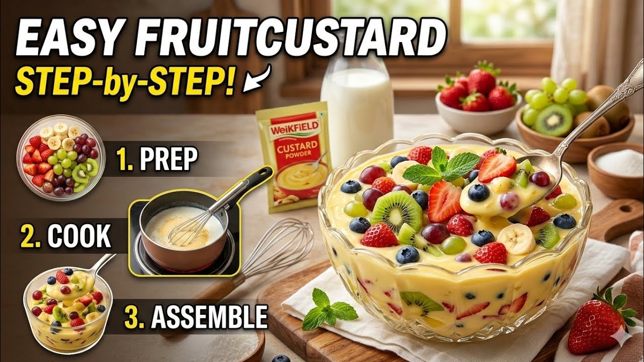 Iftar m banao bazar jaisa fruit custard ab ghar par ,,,meri recipe follow kare