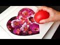 BEAUTIFUL Heart Balloon Dip/Kiss! - Great Gift Idea | ABcreative Acrylic Pouring Tutorial