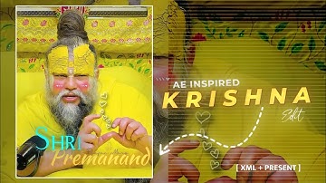 Premanand Maharaj New video | New XML File Alight Motion❤️| New edit🔏 Preset Xml | Inspired | #edit