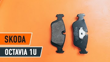 How to change front brake discs and front brake pads on SKODA OCTAVIA 1U TUTORIAL | AUTODOC