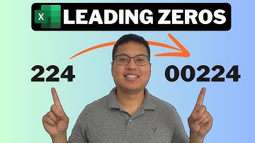 3 EASY Ways To Add Leading Zeros In Excel | Office 365