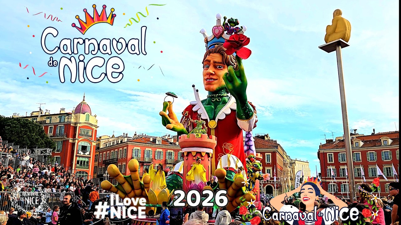 CARNAVAL DE NICE 🎉 PARADE 👑 2026 💃🕺 Corso Carnavalesque d’Aqui VIVE LA REINE  🌍 4K 60fps