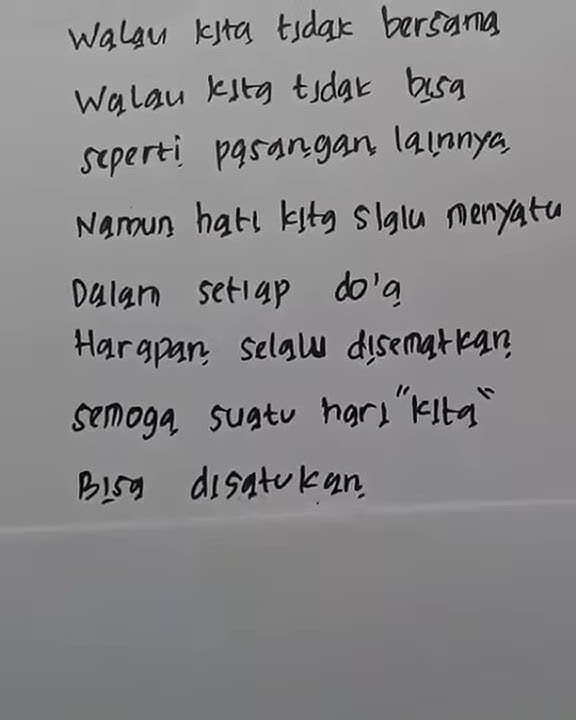 Cinta saling mendoakan