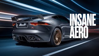 Athlete Statistics Jaguar F type R Project 7 style rear diffuser from Vehicle Revolution UK.