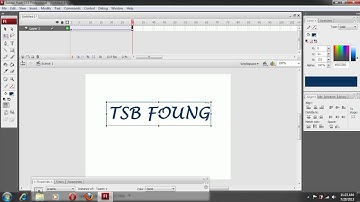 How to make animation text in Adobe Flash