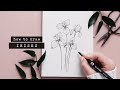 How To Draw An Iris Flower | Floral Illustration