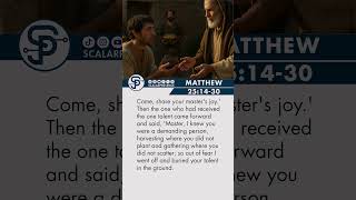 Matthew 25:14–30 #Matthew25 #ParableOfTheTalents #GospelReading #Jesus #Catholic #Christian